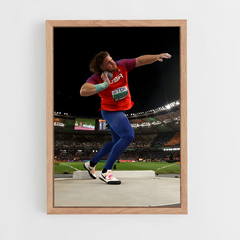 Poster Trickster en Rouge – affiche Athlétisme (vue 4)